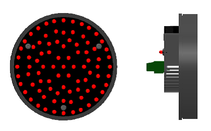 Module à diodes rouge pour signaux lumineux 16V - Symbole 7.950.2688