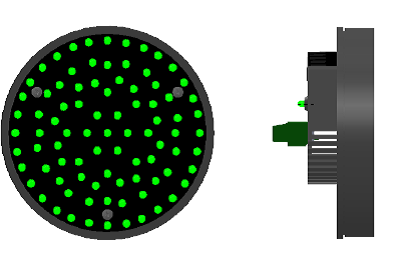 Module à diodes vert pour signaux lumineux 16V - Symbole 7.950.2690